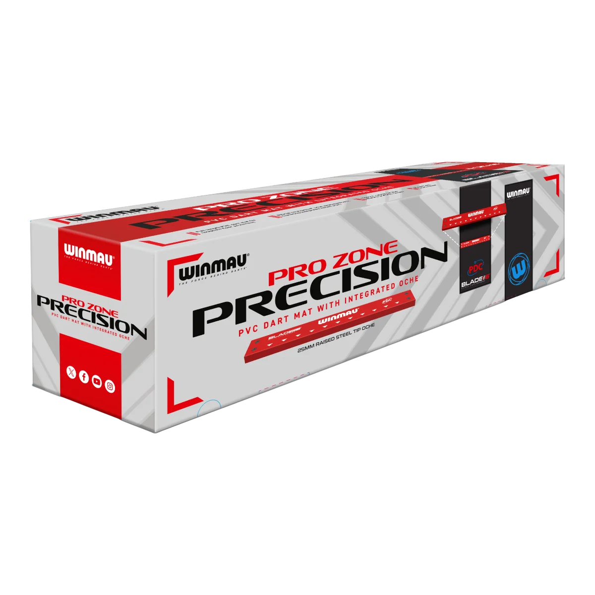 Winmau Pro-Zone Precision Blade 6 PVC dartmat met Oche
